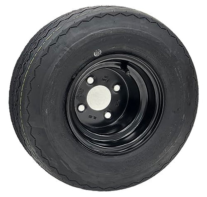 8" Black Golf Cart Tire Rim 18-850-8 18X8.50-8 4 Lug Fits E-Z-GO, EZGO, Club Car