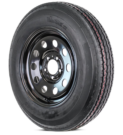 Trailer Tire Rim Assembly 5.30-12 530-12 5.30X12 LRC 5 Lug Black Modular Wheel