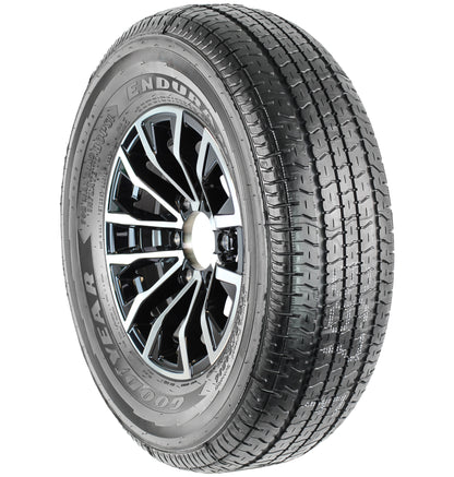 Tire Rim Assembly Fits Goodyear ST235/80R16 Load Range E 6 Lug Edge Black Wheel