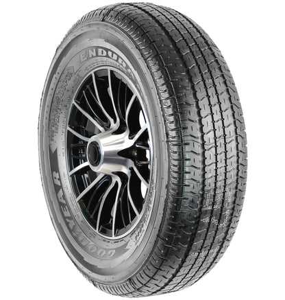 eCustomrim Aluminum Rim Goodyear Trailer Tire 235/80R16 16 6 Lug Evolution Black
