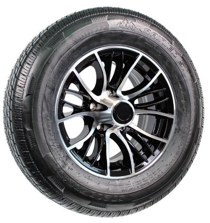 eCustomrim Trailer Tire Aluminum Rim ST205/75R15 LRD 15X5 5 Lug Evolution Black
