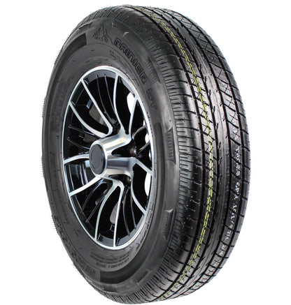 eCustomrim Trailer Tire Aluminum Rim ST205/75R15 LRD 15X5 5 Lug Evolution Black