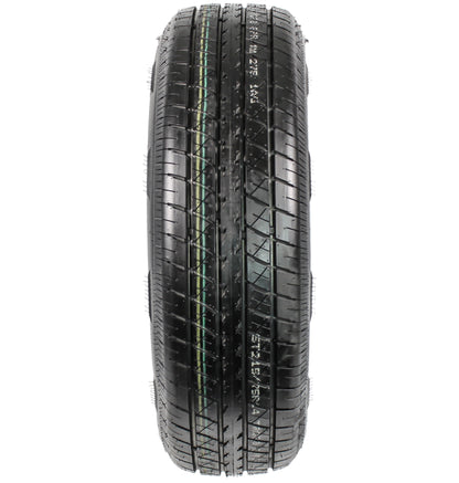 2-Pack Radial Trailer Tire Rim Assembly ST215/75R14 Load C 5 Lug Black Aluminum
