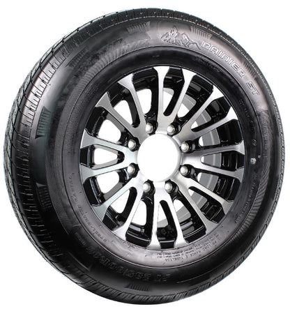 eCustomrim Trailer Tire Aluminum Rim ST235/80R16 LRE 16X6 8 Lug Avalanche Black