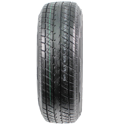 eCustomrim Trailer Tire Aluminum Rim ST235/80R16 LRE 16X6 8 Lug Avalanche Black