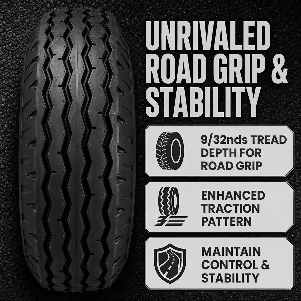 Trailer Tire Rim Assembly 8-14.5 14.5 Inch Wheel Motor Home RV Load Range H