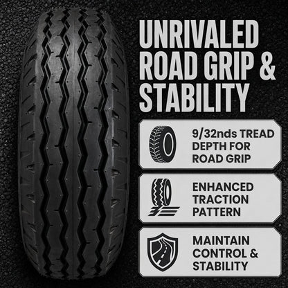 Trailer Tire Rim Assembly 8-14.5 14.5 Inch Wheel Motor Home RV Load Range H
