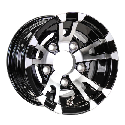 eCustomrim Aluminum Trailer Wheel 10X6 10" Avalanche 5 Lug On 4.5" Center Rim