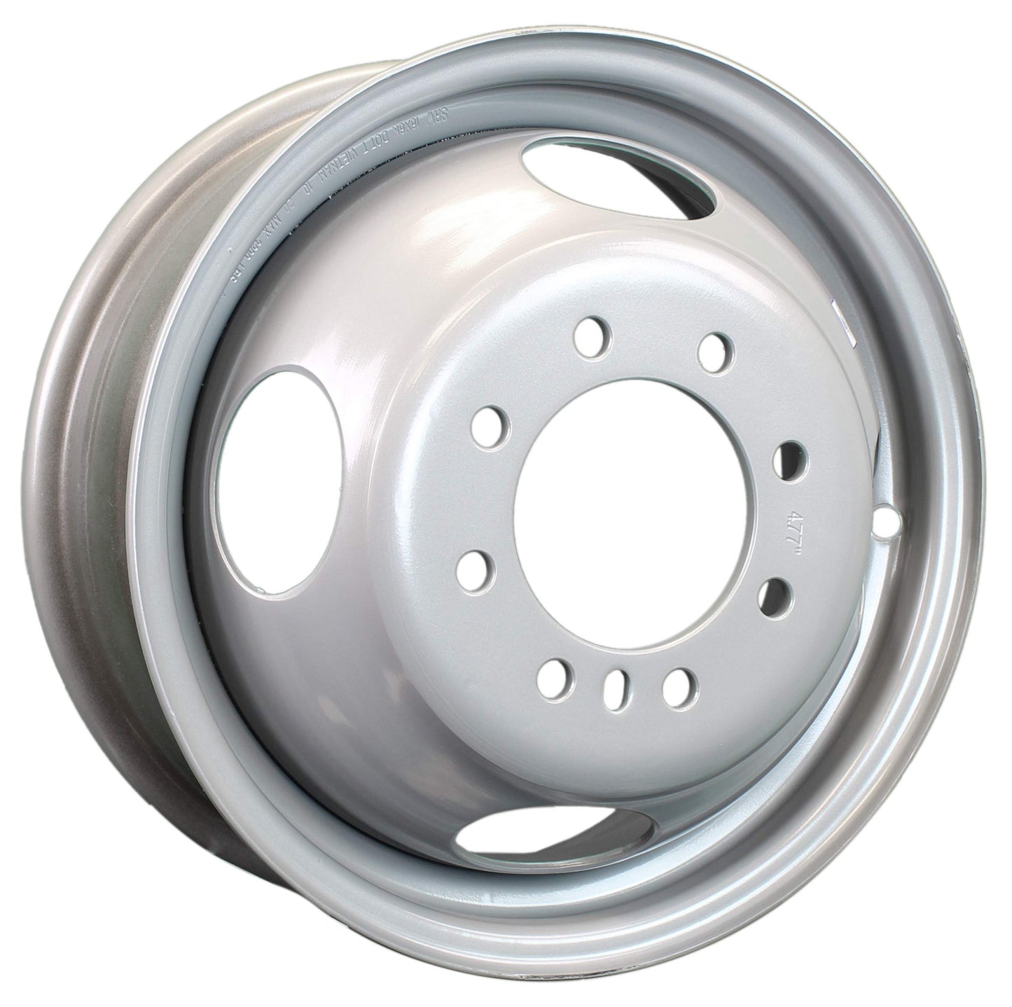eCustomrim Dually Dual Silver Grey Trailer Wheel Rim 16" 16X6 8 Lug On 6.5"