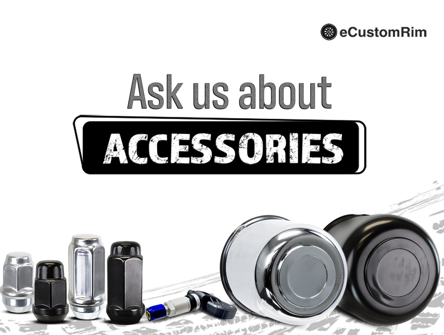 eCustomrim Aluminum Trailer Wheel 16X6 16" Avalanche Black 6 Lug On 5.5" Center