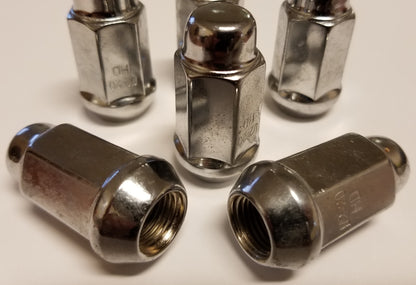 10 Pack Lug Nuts 1/2 Inch Stainless Steel Capped Acorn Style Trailer Wheel Rim