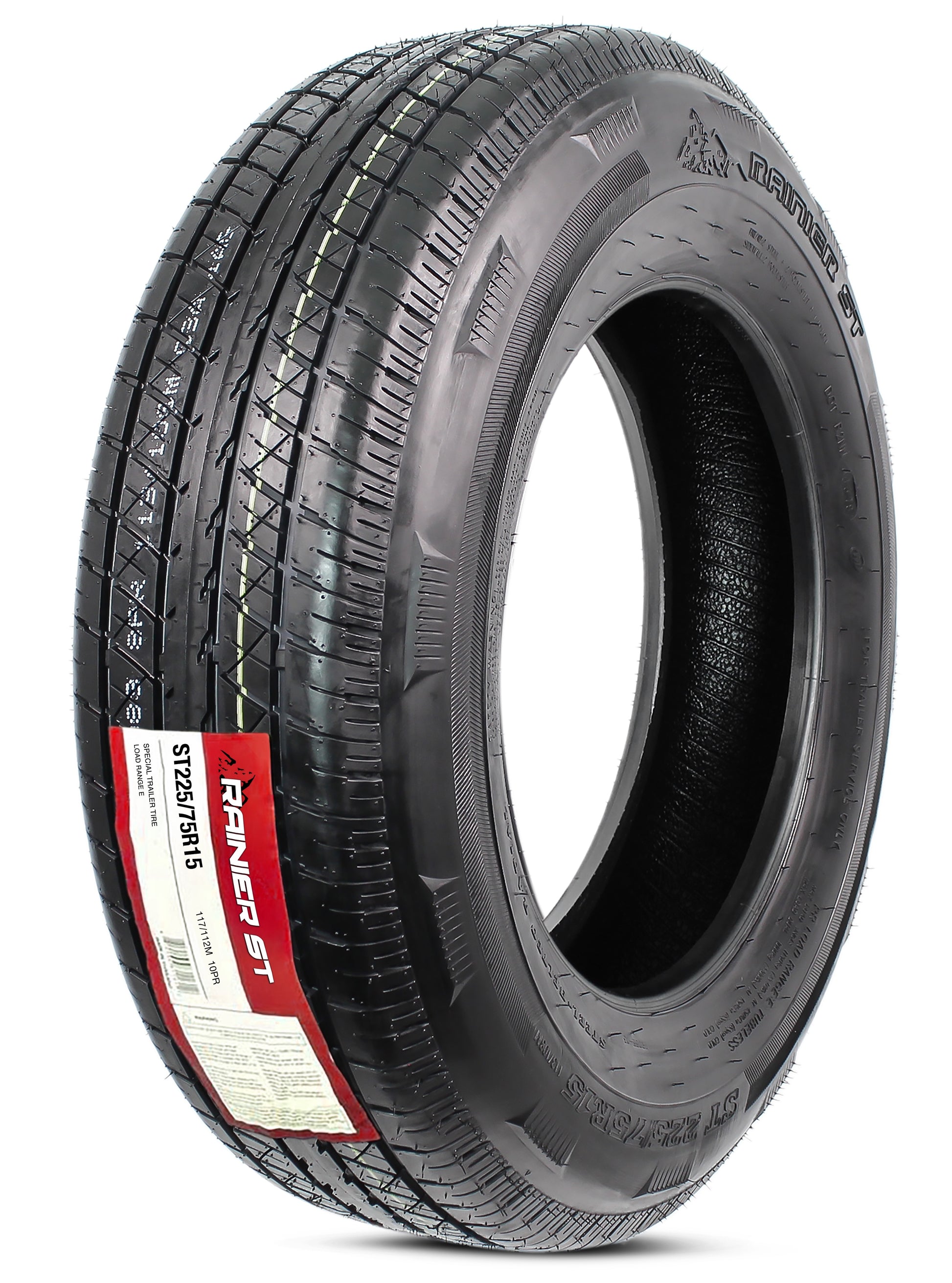 eCustomrim ST225/75R15 DEEP TREAD Steel Belted Radial Trailer Tire Load E
