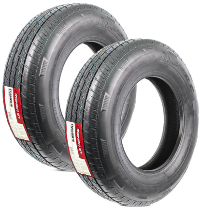 2-Pack Radial Trailer Tire ST235/80R16 16 Inch Deep Tread Steel Belted Load E