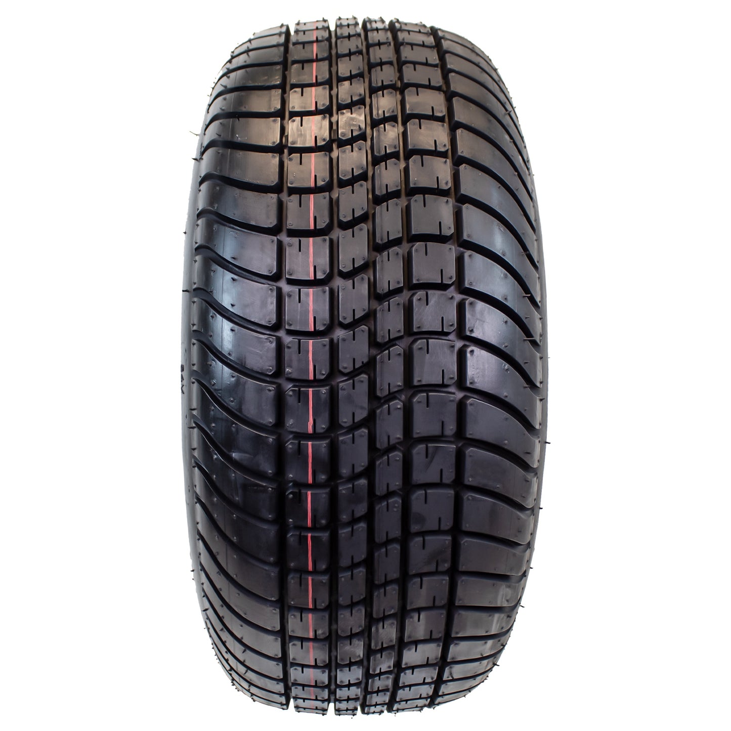 eCustomrim 205/65-10 Golf Cart ATV Trailer Tire On Rim 10X7 Gloss Black Wheel