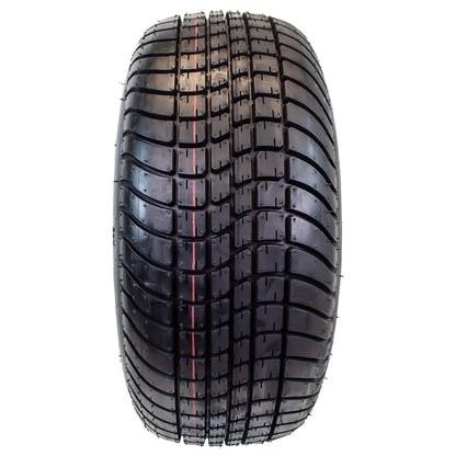 eCustomrim 205/65-10 Golf Cart ATV Trailer Tire On Rim 10X7 Gloss Black Wheel