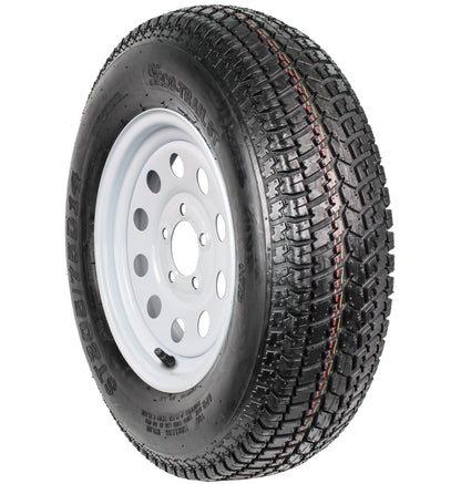 eCustomrim Trailer Tire On Rim ST215/75D14 14 in. LRC 5 Lug White Modular Wheel
