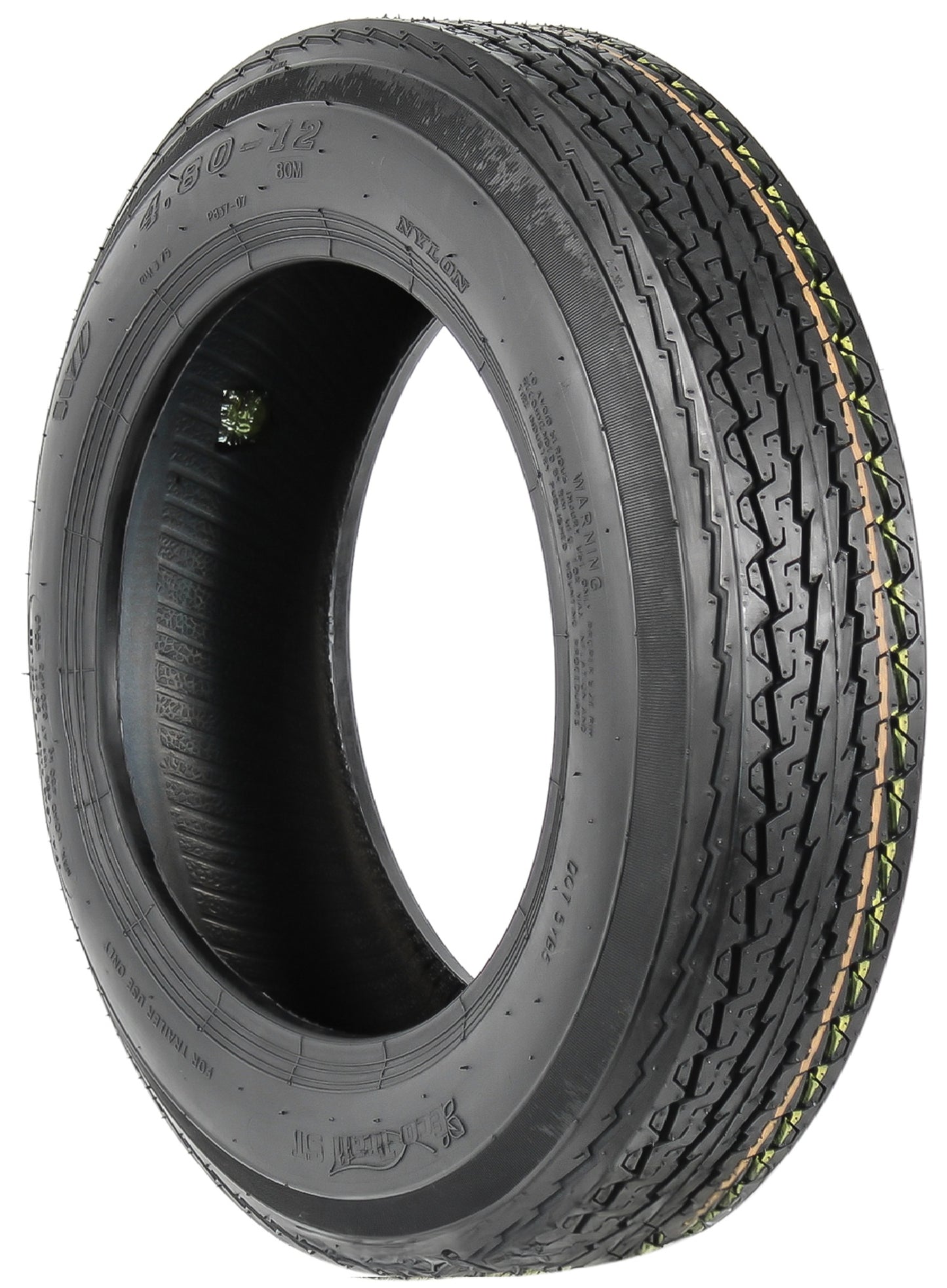 eCustomrim Trailer Tire 480-12 4.80-12 Load Range C 6 Ply D.O.T. Approved