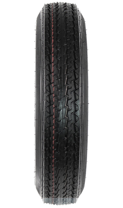 Trailer Tire Rim Assembly 4.80-12 480-12 12 Inch Load C 5 Lug Silver Directional