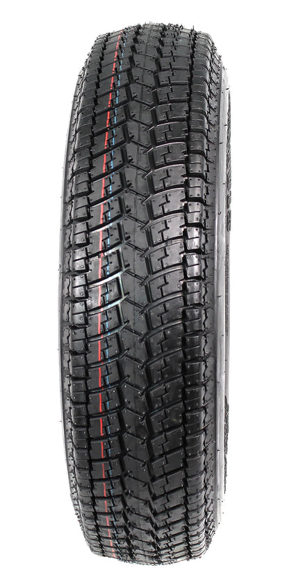 Trailer Tire Rim Assembly ST175/80D13 13 Inch 5 Lug On 4.5 White Spoke Wheel