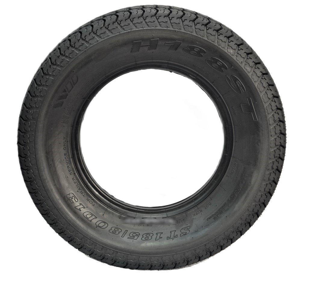 eCustomrim ST185/80D13 Trailer Tire Bias Ply DEEP TREAD LRC D.O.T.