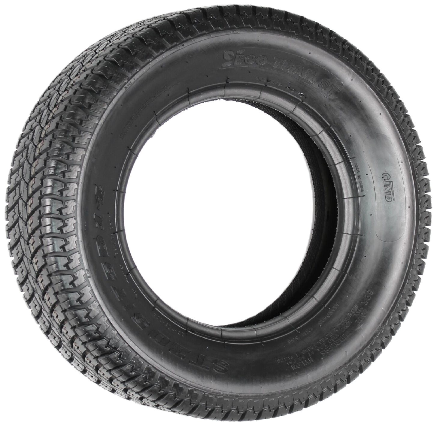 eCustomrim ST205/75D14 DEEP TREAD Trailer Tire Bias Ply LRC 14" D.O.T. Approved