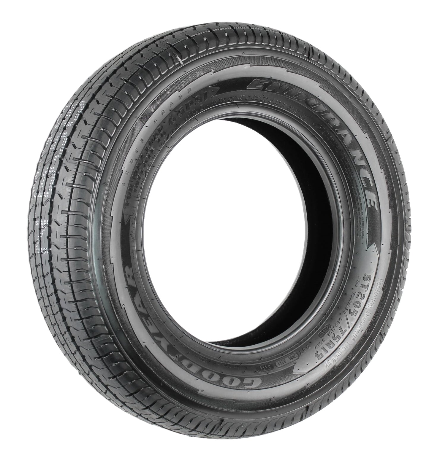 2-Pack Goodyear Trailer Tire Endurance ST205/75R15 205/75R15 Load Range D BSW