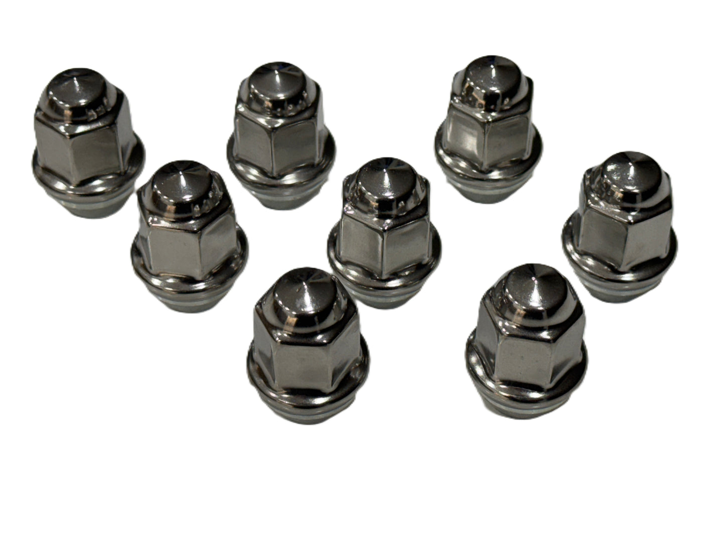 4-Pack Trailer Wheel Lug Cap Sets Stainless Hub Cover 32 Capped Nuts 4.90 Center