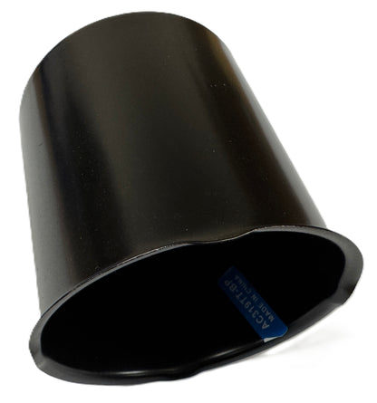 2-Pk Trailer Wheel Black Cap and Lug Set With 12 Painted Lugs 3.75 Inch Center