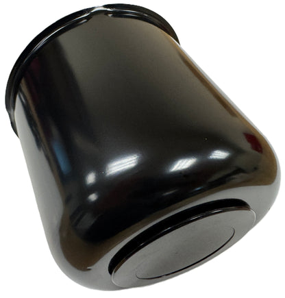 Trailer Wheel Lug and Cap Set - Black Hub Cover 8 Painted Lugs 4.90 Inch Center