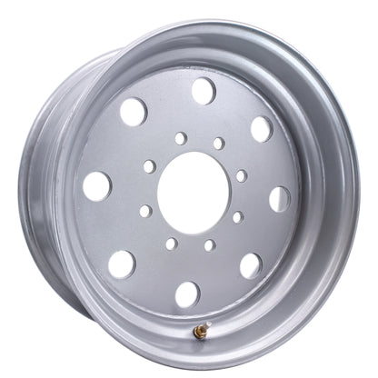 eCustomrim Trailer Wheel 17.5X6.75 Hub Centric 8 Lug 8-6.5 Silver Modular Rim