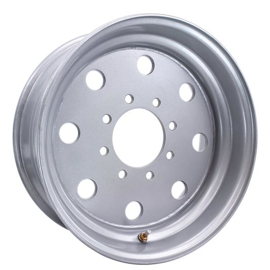 eCustomrim Trailer Wheel 17.5X6.75 Hub Centric 8 Lug 8-6.5 Silver Modular Rim