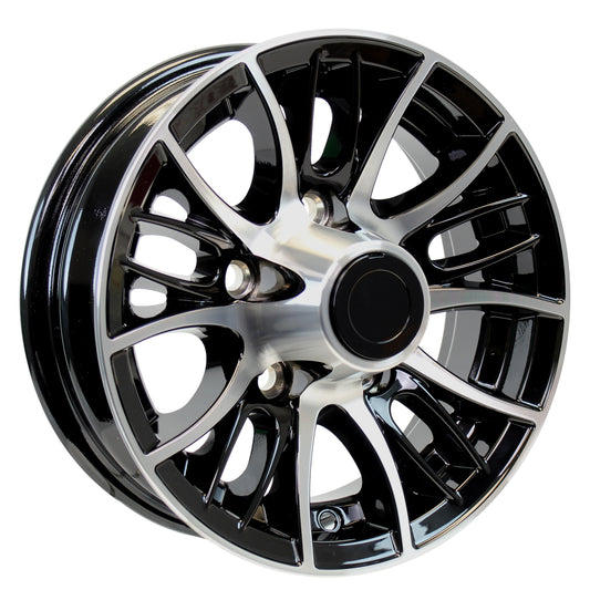 eCustomrim Aluminum Trailer Wheel 12X4 12 Inch Evolution 5 Lug On 4.5" Rim