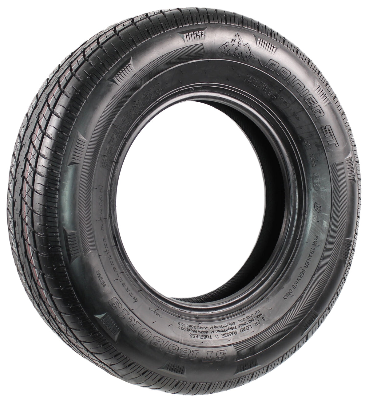 Radial Trailer Tire ST185/80R13 13 Inch Deep Tread Steel Belted Load Range D