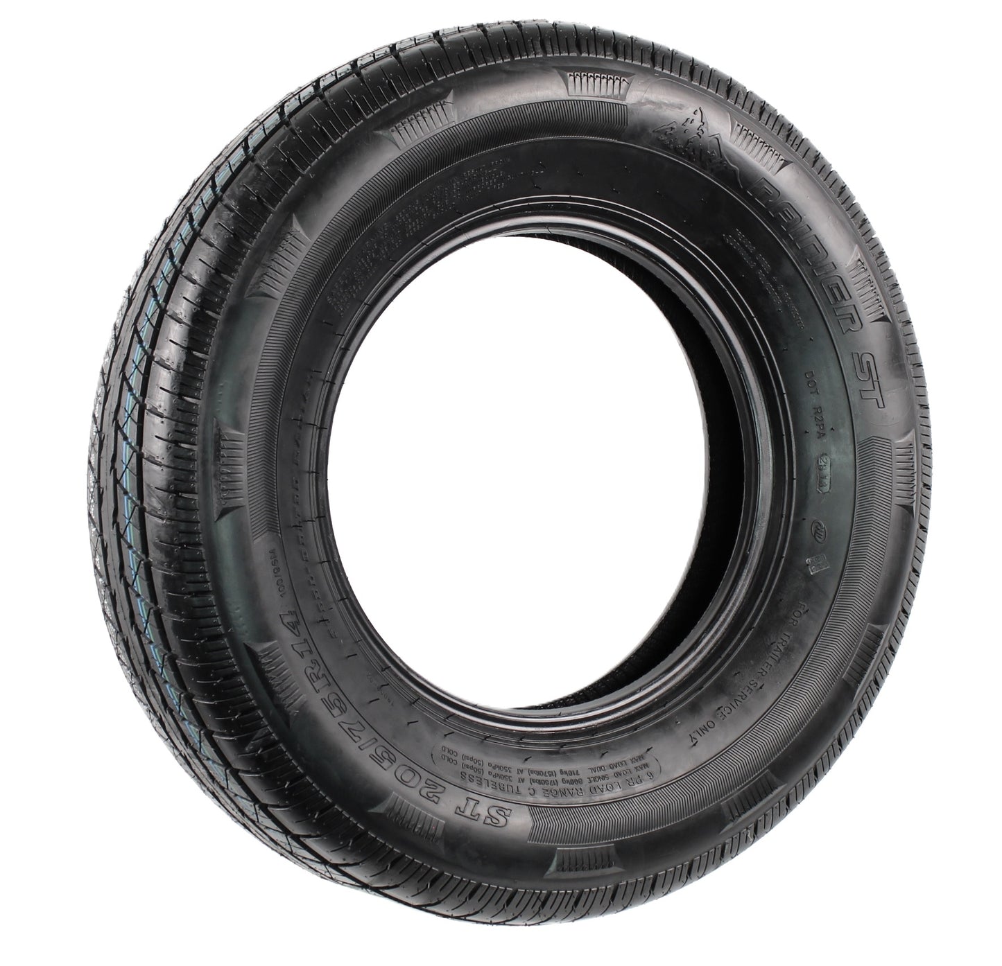 eCustomrim ST205/75R14 DEEP TREAD Steel Belted Radial Trailer Tire LRC 1760 Lbs.