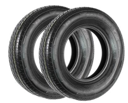 Two Rainier Radial Trailer Tires ST205/75R15 Load Range C 1820# 205/75 R 15 Tire