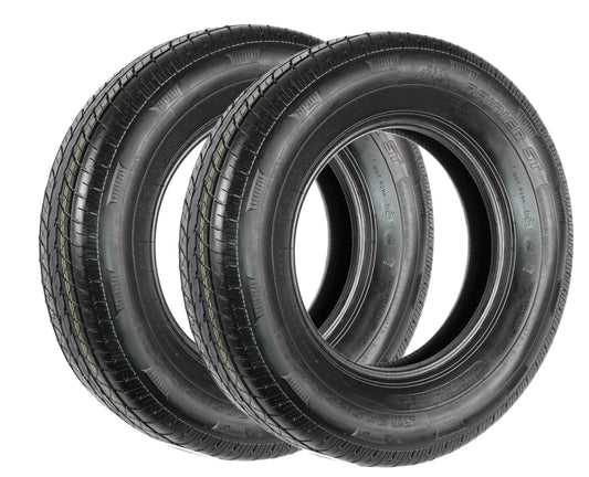 Two Rainier Radial Trailer Tires ST205/75R15 Load Range C 1820# 205/75 R 15 Tire