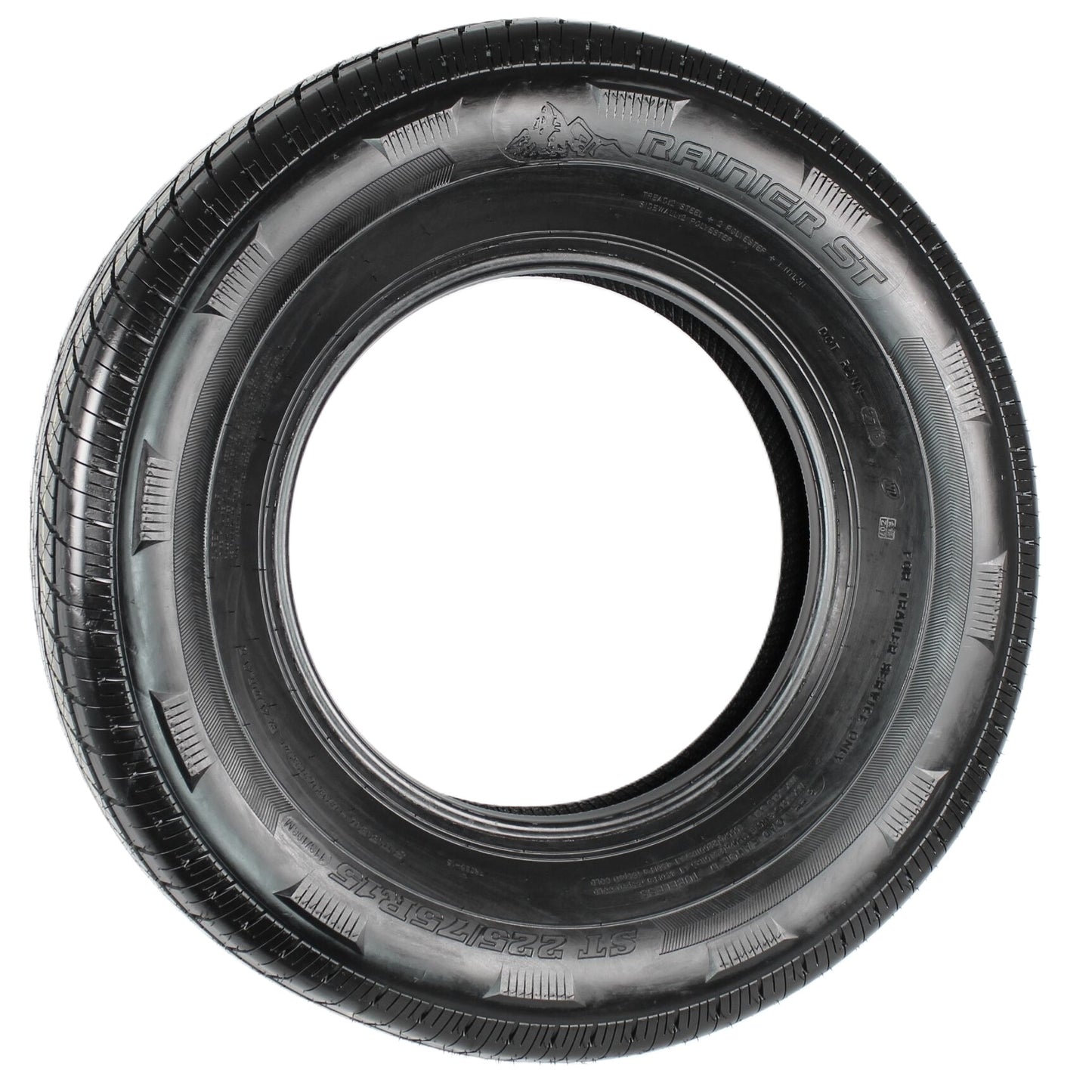 eCustomrim ST225/75R15 DEEP TREAD Steel Belted Radial Trailer Tire Load D