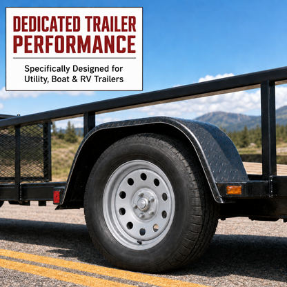 Trailer Wheel Rim 15 Inch 15X5 Silver Grey Modular 5 Lug On 4.5 Inch Center