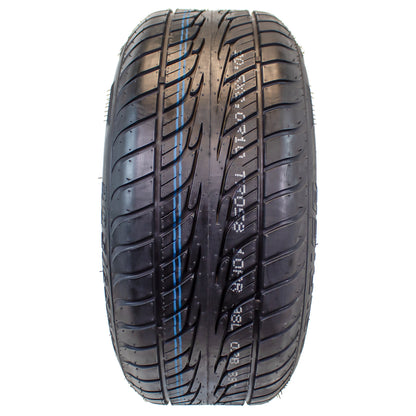 4-Pack eCustomrim 205/65-10 Trailer Golf Cart ATV Tire 10X7 Gloss Silver Rim A3