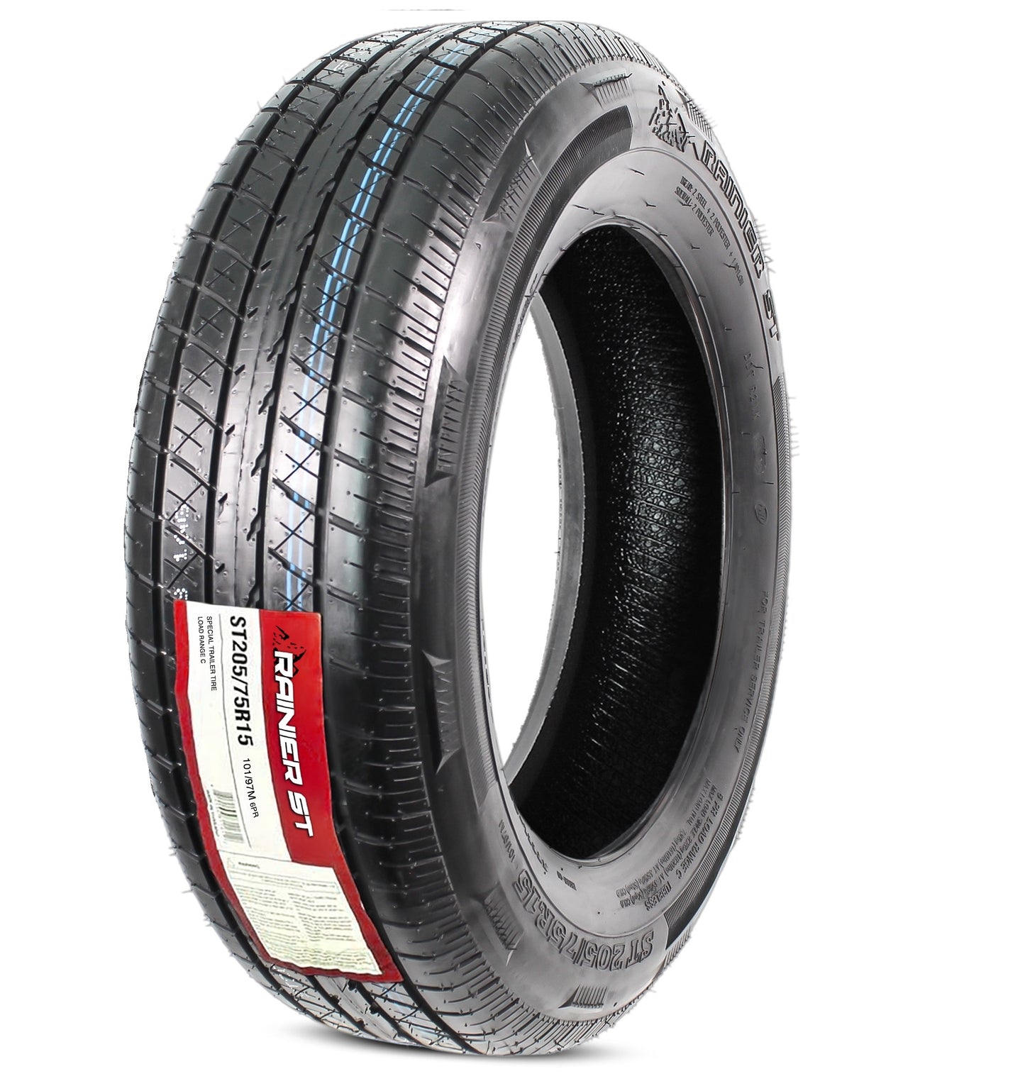 eCustomrim ST205/75R15 DEEP TREAD Steel Belted Radial Trailer Tire LRC 1820 Lbs.