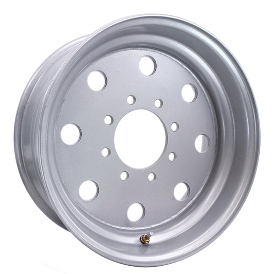 eCustomrim Trailer Wheel 17.5X6.75 Hub Centric 8 Lug 8-6.5 Silver Modular Rim