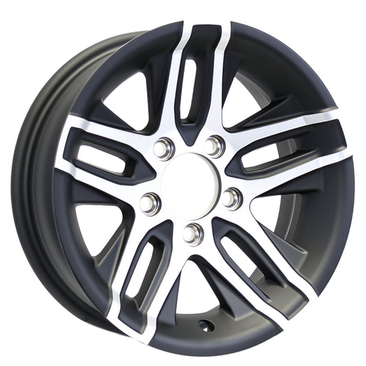 eCustomrim Aluminum Trailer Wheel 13X5 13 Inch Altitude 5 Lug On 4.5" Center Rim