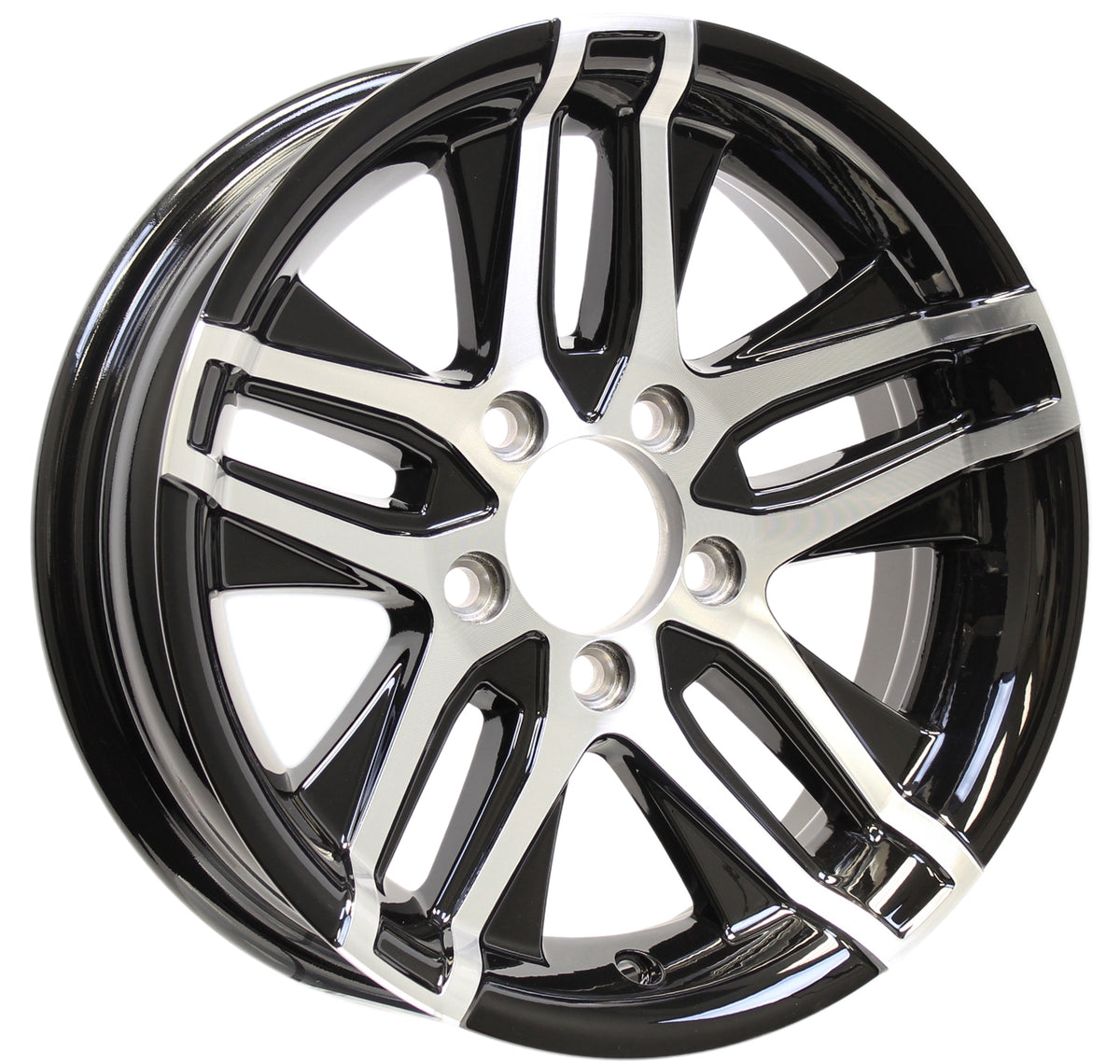 Aluminum Trailer Wheel 14X5.5 14 Inch 5 Lug 4.5 Inch Center Altitude B ...