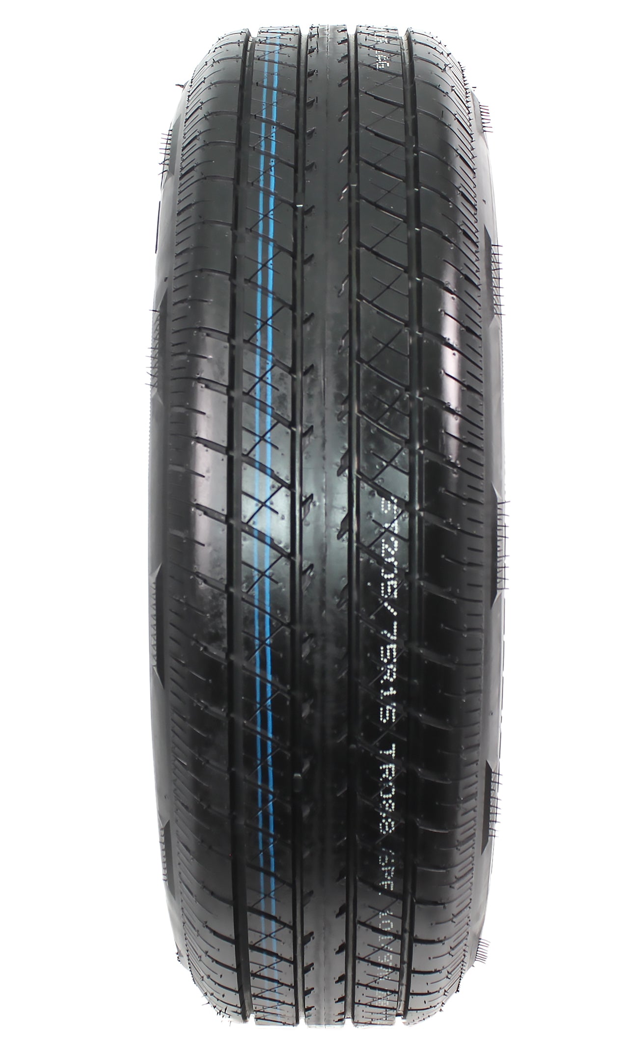 Radial Trailer Tire On Rim ST205/75R15 205/75-15 LRC 5 Lug Wheel Silver Modular
