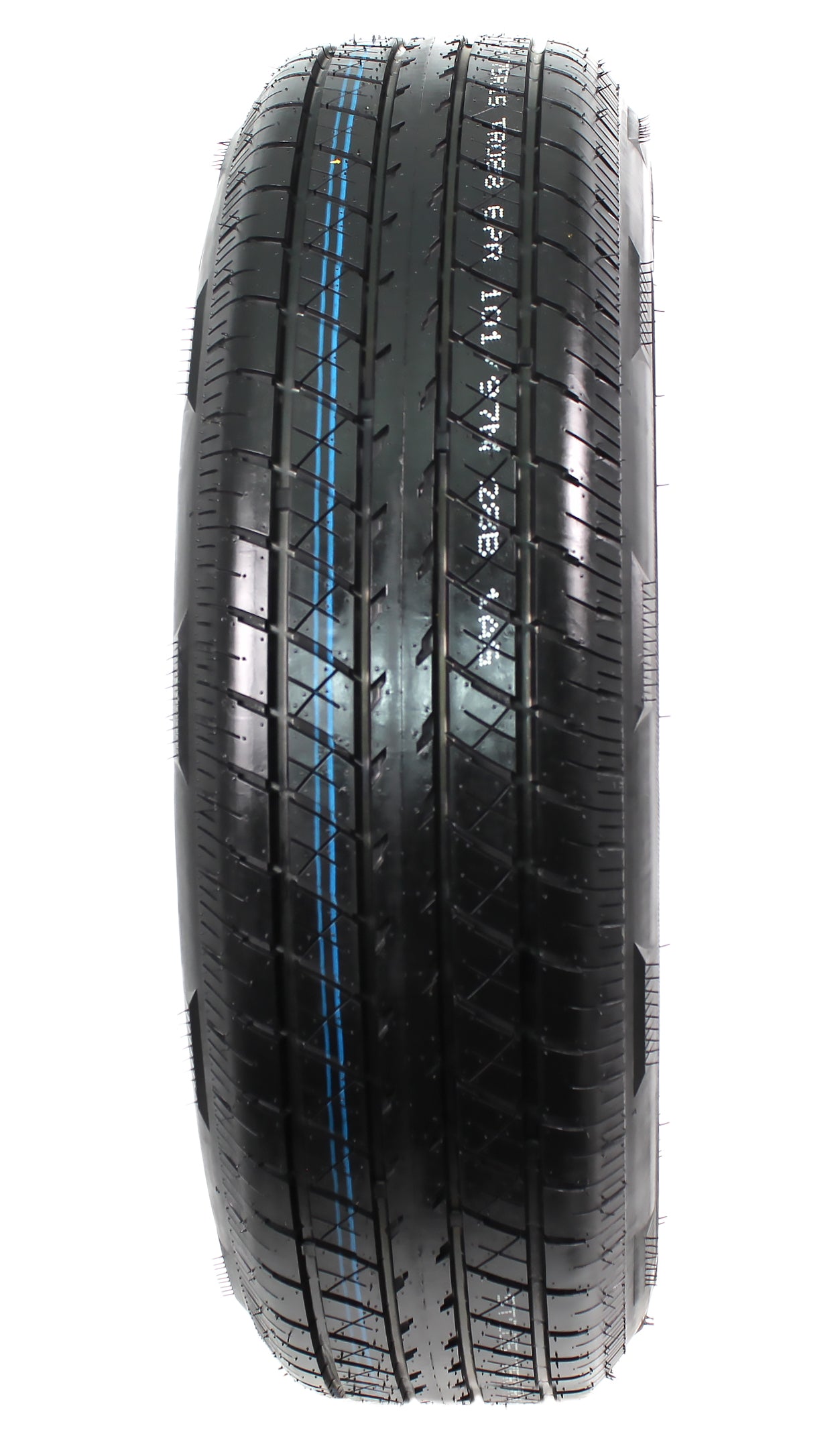 Radial Trailer Tire On Rim ST205/75R15 205/75-15 LRC 5 Lug White Modular Wheel