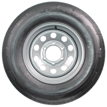 Radial Trailer Tire Rim ST225/75R15 225/75-15 15 LRD 6 Lug Silver Modular Wheel