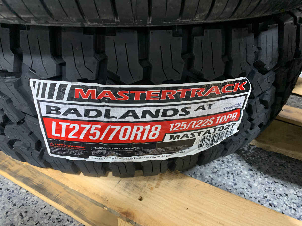 2-Pack Mastertrack LT275/70R18 125/122S BADLANDS A/T All Terrain Truck Tire