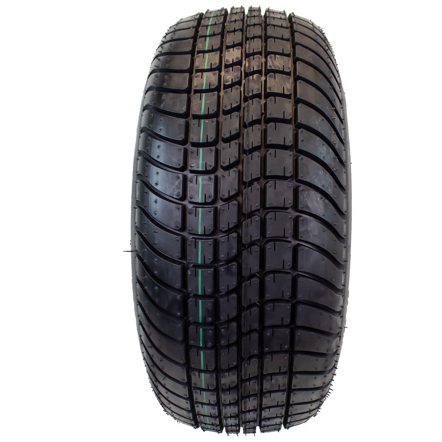 4-Pack eCustomrim 205/65-10 Trailer Golf Cart ATV Tire 10X7 Gloss Black Rim A7