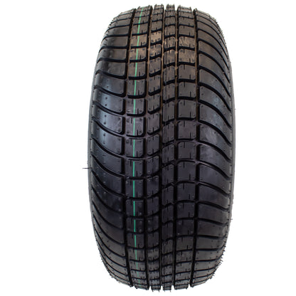 4-Pack eCustomrim 205/65-10 Trailer Golf Cart ATV Tire 10X7 Gloss Black Rim A7