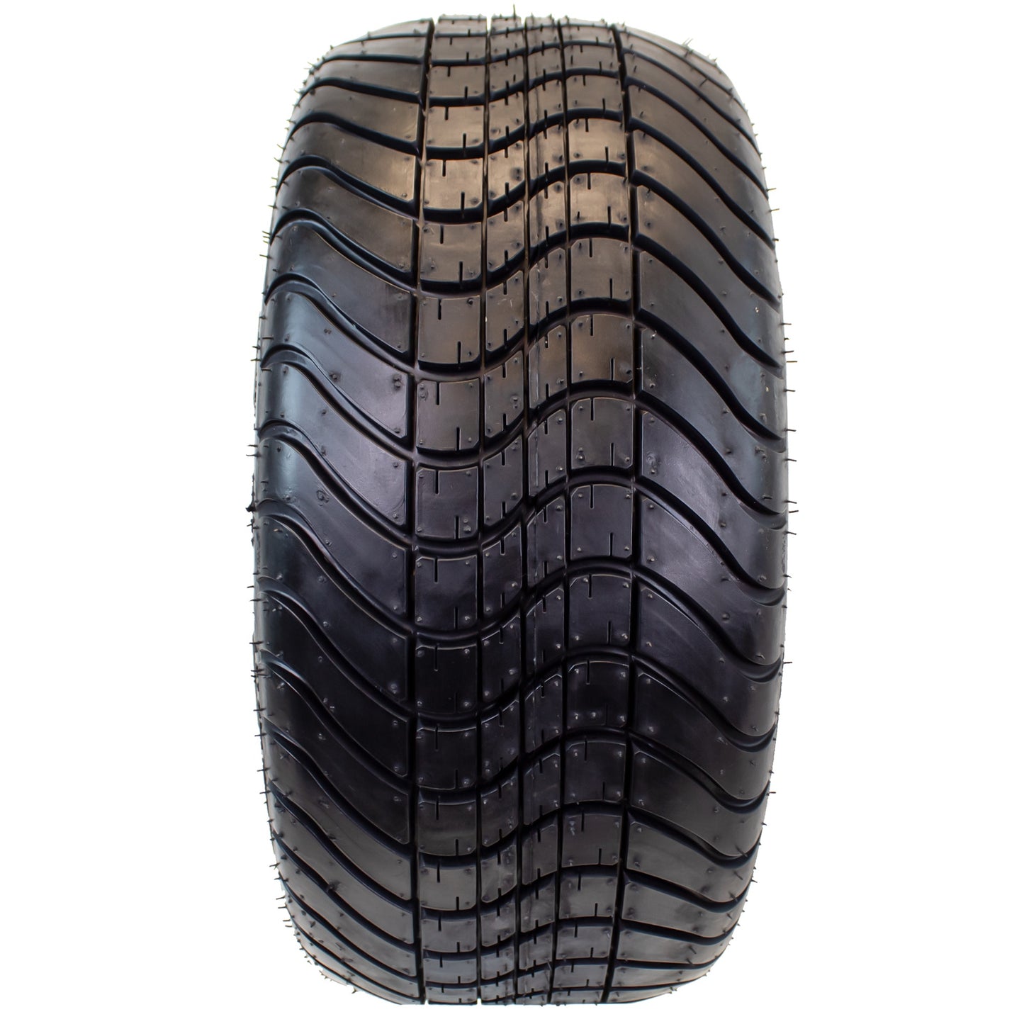 eCustomrim 215/35-12 Trailer Golf Cart ATV Tire On 12X7 Gloss Black Rim B2
